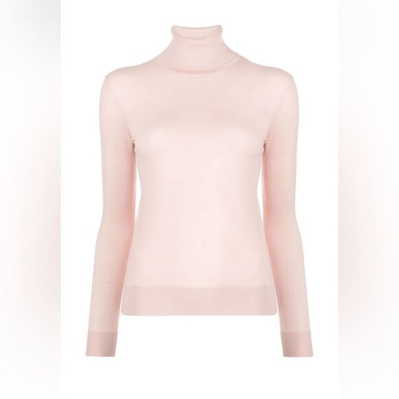 Ralph Lauren Collection Summer Pink Italian Mulberry Silk Turtleneck Sweater - Picture 7 of 17
